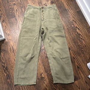 Anthro barrel cut pants
